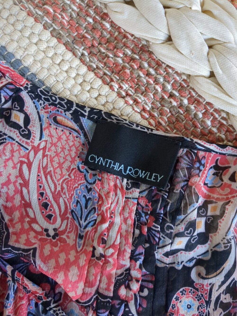 Long Sleeved Multi Color Casual Blouse - Picture 10 of 14